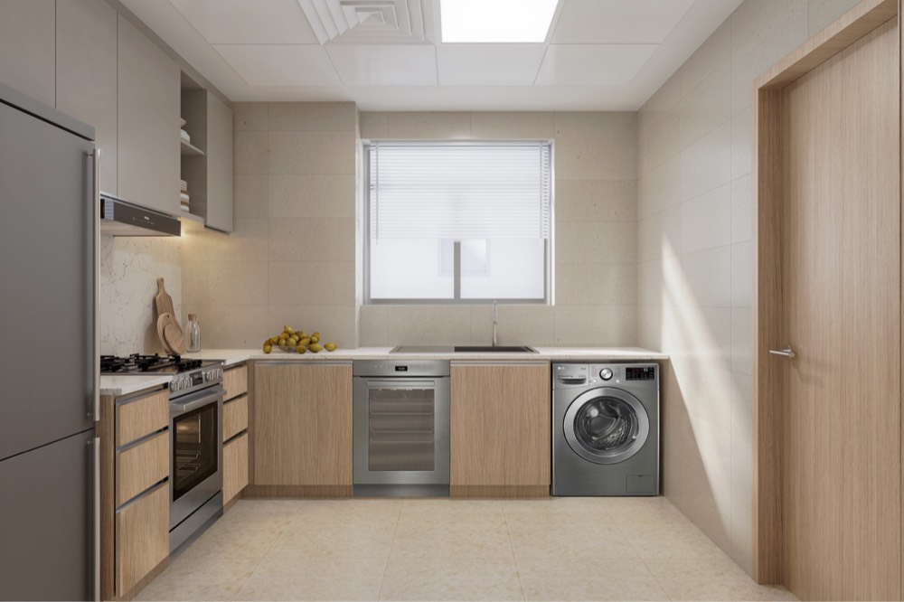 Kitchen at Ajman Creek Towers (developer render)