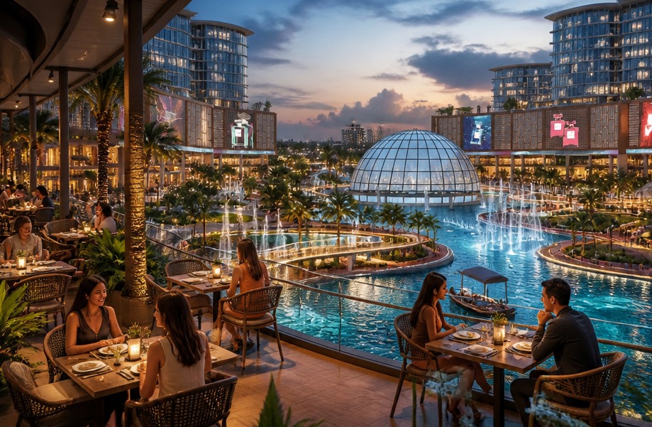 Waterfront dining at Tiger Downtown Ajman
