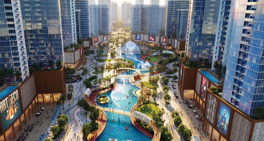 Residential towers at Tiger Downtown Ajman