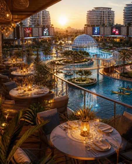 Waterfront dining