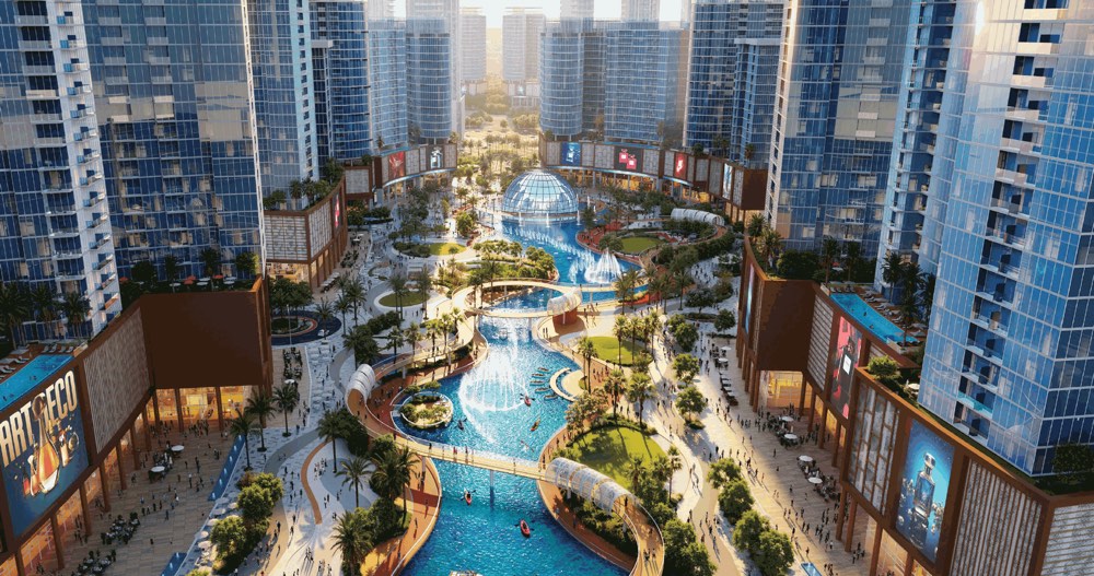 Tiger Downtown Ajman masterplan rendering
